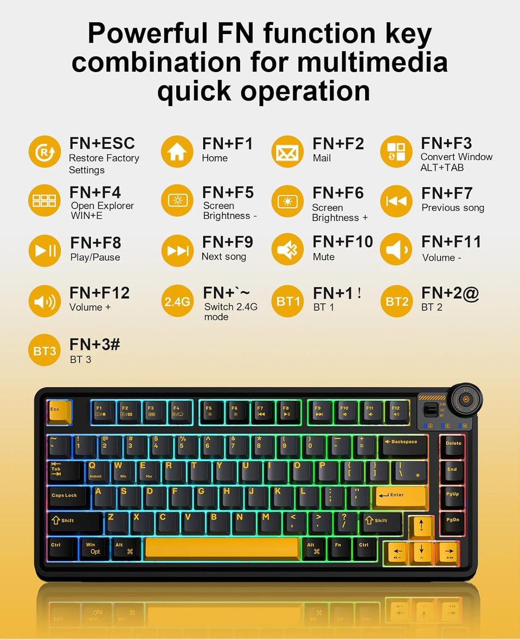 AULA AU75 Teclado mecanico TKL