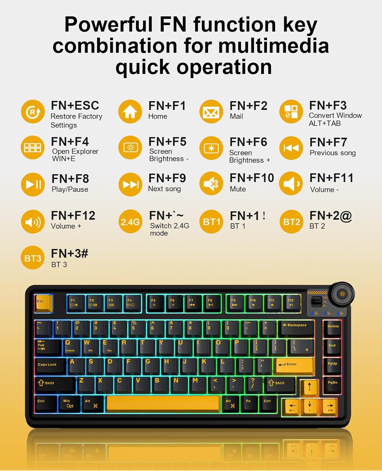 AULA AU75 Teclado mecanico TKL